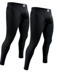 Nylon 28in Leggings No Fly 2pk Black