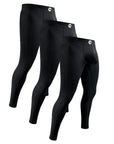 Nylon 28in Leggings No Fly 3pk Black
