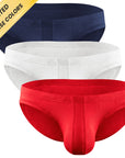 Modal 0in Low-Rise Bikini Briefs No Fly 3pk Navy Blue/Red/White