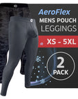 Nylon 28in Leggings No Fly 2pk Camo/Gray