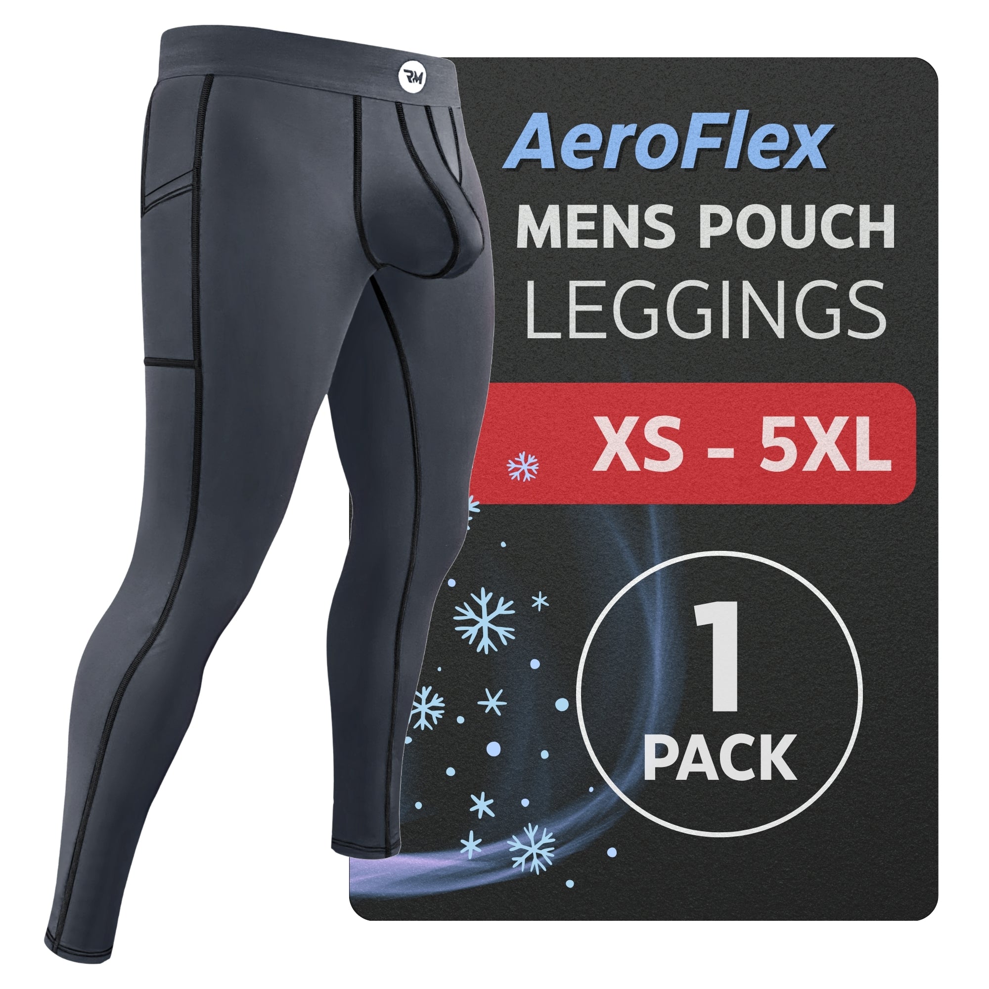 Nylon 28in Leggings No Fly 1pk Gray - Black Stitch – Real Men