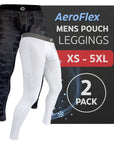 Nylon 28in Leggings No Fly 2pk Gray Camo/White