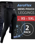Nylon 28in Leggings No Fly 2pk Black/Camo
