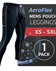 Nylon 28in Leggings No Fly 1pk Black - Gray Stitch