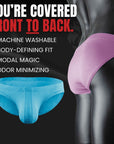 Bóxers bikini de talle bajo Modal 0in Ares Ascent sin bragueta 3 unidades Lavanda/Agua/Azul brillante