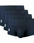 Nylon 3in Boxer Briefs V-Fly 4pk Black