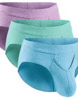 Modal 0in Briefs V-Fly 3pk Lavender/Aqua/Bright Blue