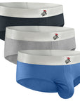 Modal 0in Briefs No Fly 3pk Blue/Gunmetal Gray/Heather Gray