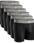 Modal 7in Boxer Briefs No Fly 6pk Black