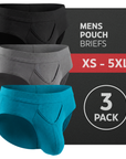Modal 0in Briefs V-Fly 3pk Black/Grey/Cyan