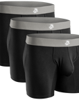Modal 7in Boxer Briefs No Fly 3pk Black
