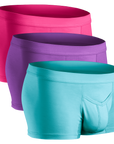Modal 3in Boxer Briefs V-Fly 3pk Pink/Purple/Turquoise
