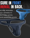 RMAC.STORE athletic thongs in blue and black