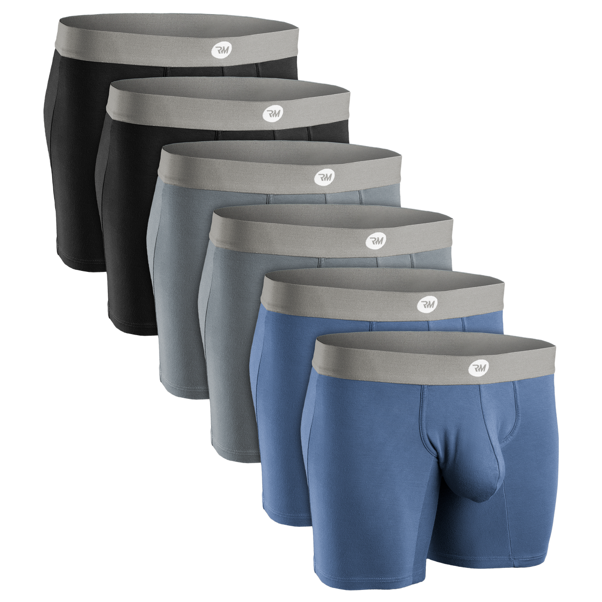 6 pack of Mens Underwear with Pouch