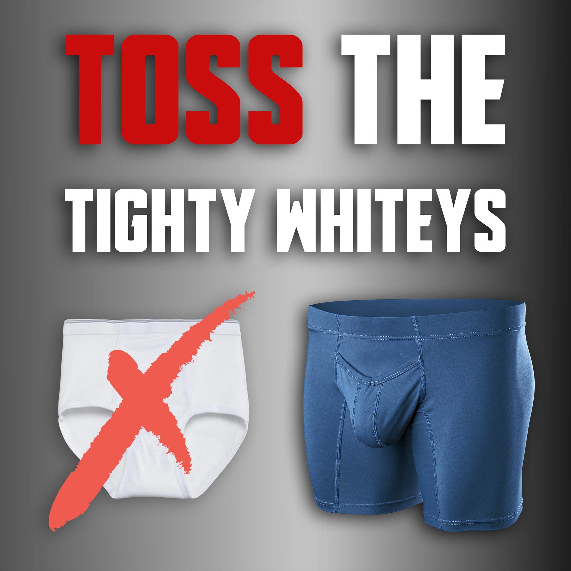 Nylon 7in Boxer Briefs V-Fly 3pk Black/Dark Blue/Gray
