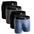4-Pack - Black/Black/Blue/Gray