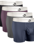 Nylon Mesh 7in Boxer Briefs V Fly 4pk