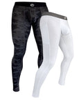 Nylon 28in Leggings No Fly 2pk Gray Camo/White