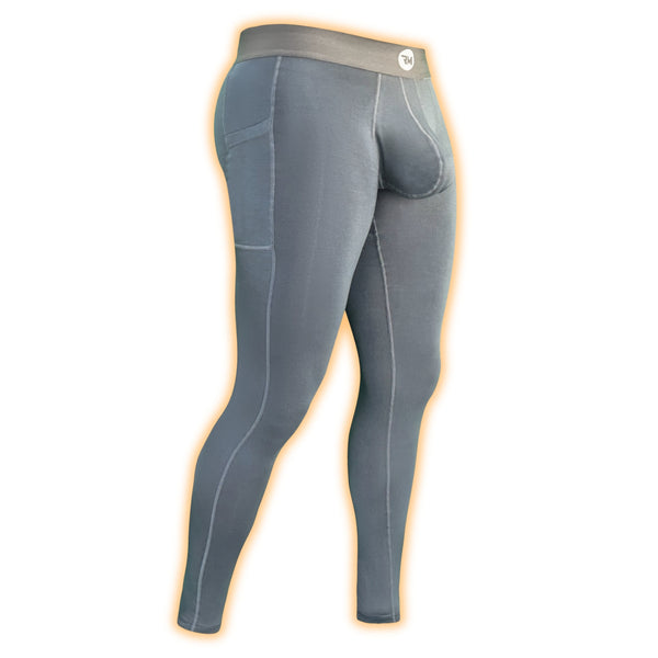Modal 28in Leggings No Fly 1pk Gray – Real Men Apparel Company