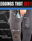 Modal 28in Leggings V Fly 1pk Black