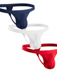 Modal 0in Thong No Fly 3pk Navy Blue/Red/White