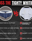 Nylon 0in Mesh Bikini Briefs No Fly 4pk Black/Blue/Gray/Wineberry