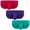 3-Pack - Emerald/Purple/Red