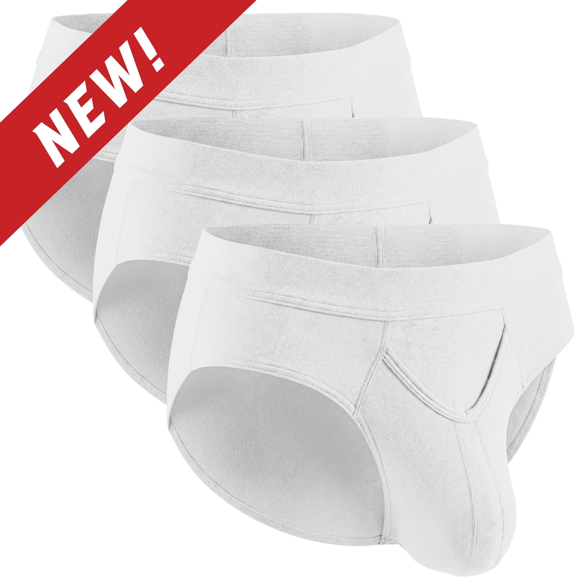 Modal 0in Briefs V-Fly 3pk White