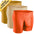 3-Pack - Gold/Orange Brick/Sand