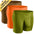 3-Pack - Brown/Olive Green/Orange