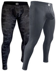 Nylon 28in Leggings Leggings No Fly 2pk Camo/Gray