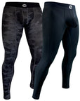 Nylon 28in Leggings Leggings No Fly 2pk Black/Camo