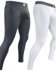 Nylon 28in Leggings Leggings No Fly 2pk Gray/White