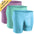 3-Pack - Lavender/Aqua/Bright Blue
