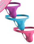Modal 0in Thong No Fly 3pk Light Red/Sky Blue/Mulberry