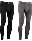 Brushed Nylon 28in Leggings Leggings V Fly 2pk Black/Gray
