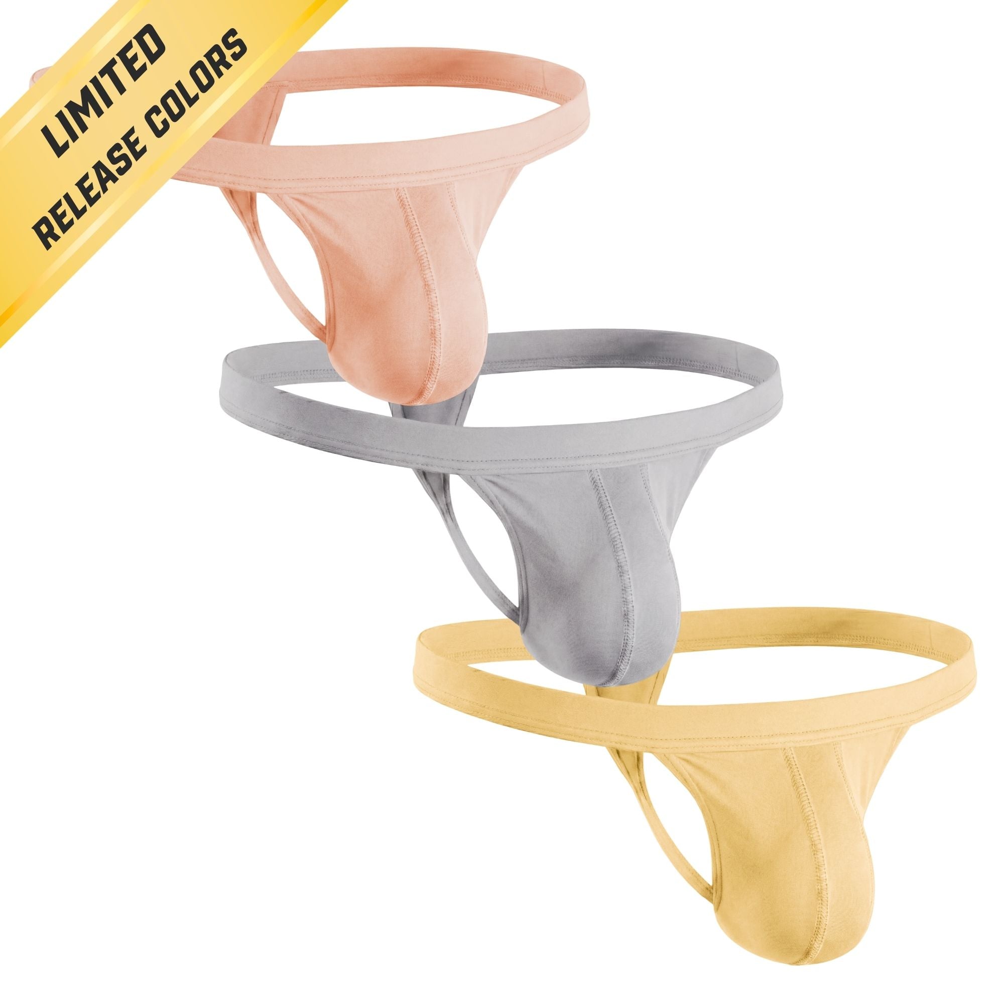 Modal 0in Thong No Fly 3pk Lemon Icing/Nimbus Cloud/Peach Dust