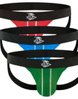 Modal 0in Jockstrap No Fly 3pk Green/Red/Blue