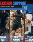 Nylon 3in Boxer Briefs No Fly 4pk Black/Dark Blue/Gray/Light Blue