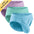 3 Pack - Lavender/Aqua/Bright Blue