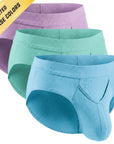 Modal 0in Briefs V-Fly 3pk Lavender/Aqua/Bright Blue