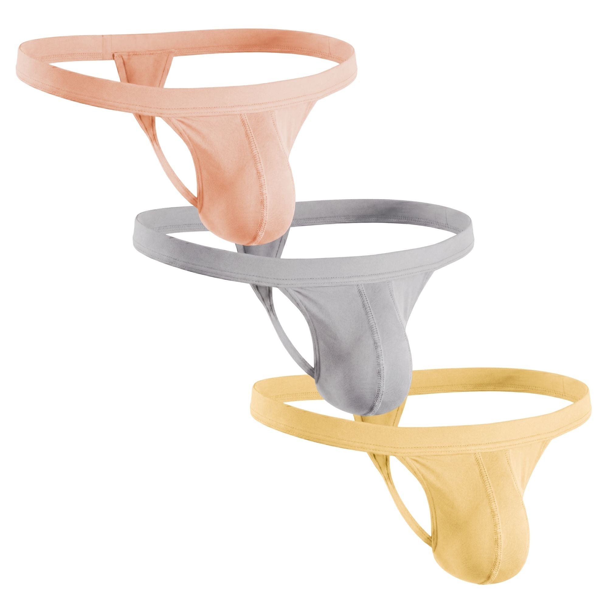 Modal 0in Thong No Fly 3pk Lemon Icing/Nimbus Cloud/Peach Dust