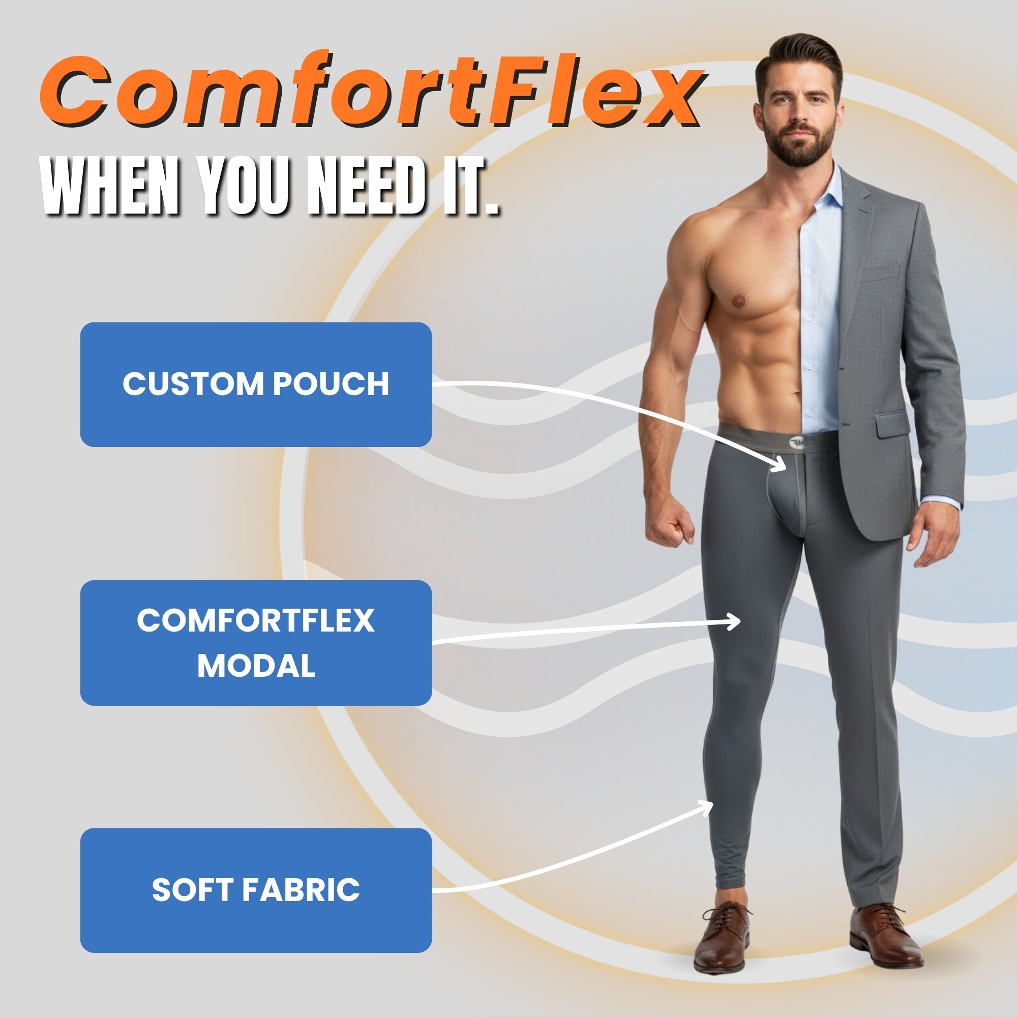 Modal 28in Leggings No Fly 1pk Gray