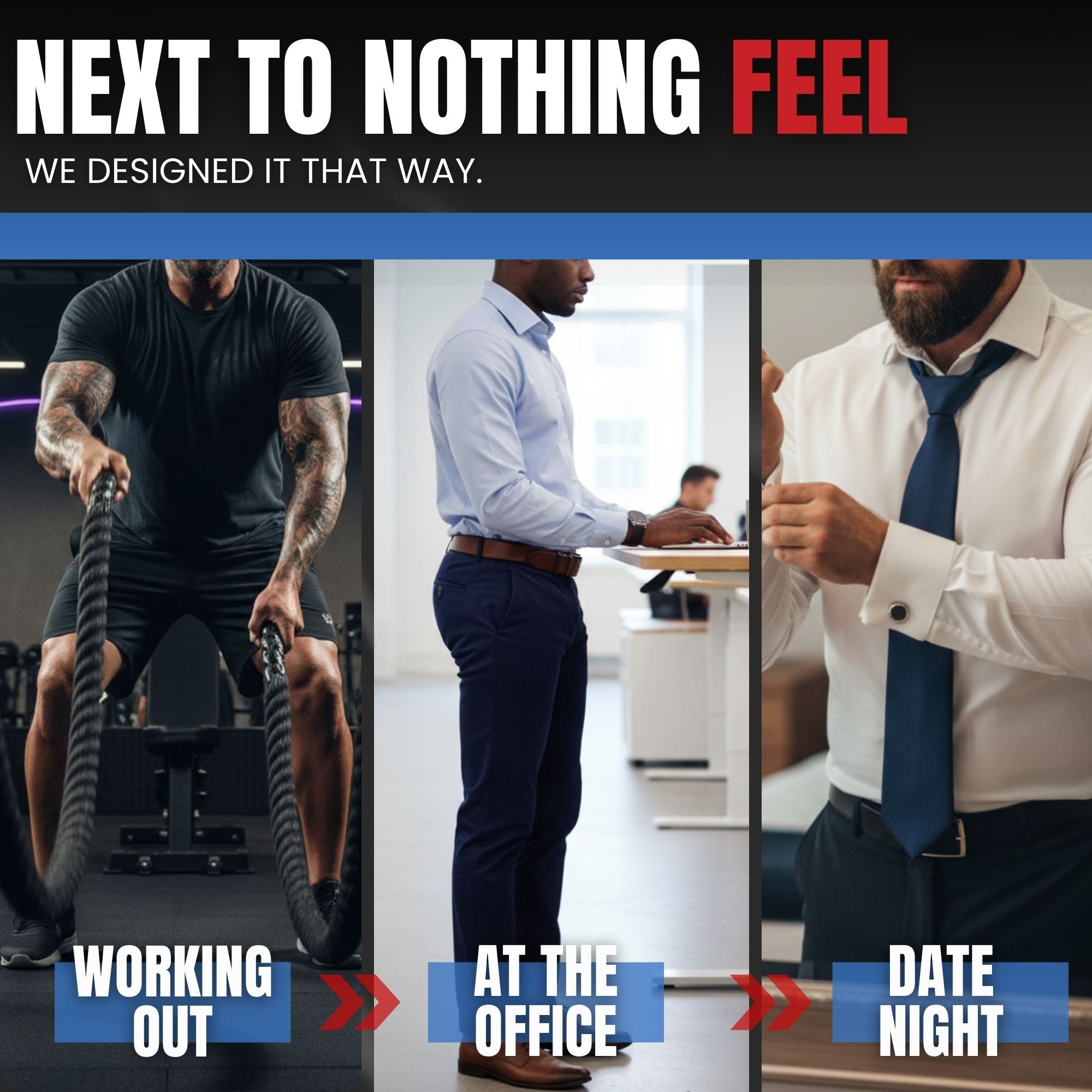 Nylon 0in Mesh Thong No Fly 3pk Crimson/Green/Bone