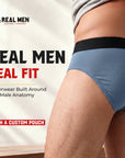 Bamboo 0in Briefs V-Fly 4pk Black/Black/Blue/Gray