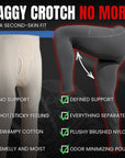 Brushed Nylon 28in Leggings V Fly 1pk Gray