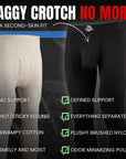 Brushed Nylon 28in Leggings Leggings V Fly 1pk Black