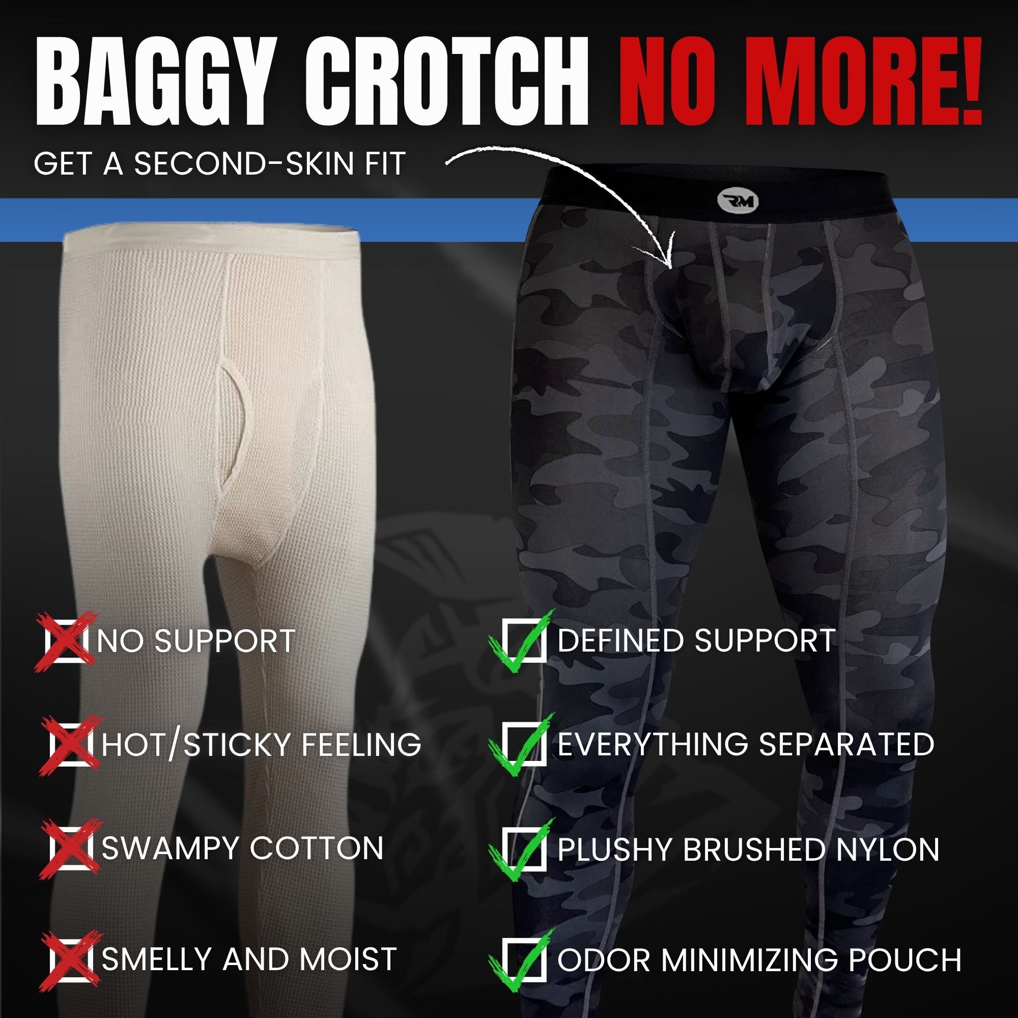 Nylon 28in Leggings Leggings No Fly 2pk Blue/Gray