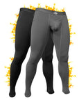 Brushed Nylon 28in Leggings V Fly 2pk Black/Gray
