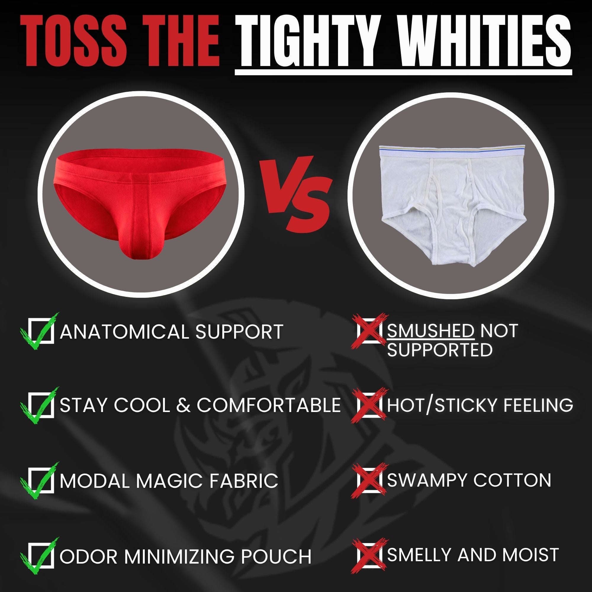 Modal 0in Low-Rise Bikini Briefs No Fly 3pk Navy Blue/Red/White